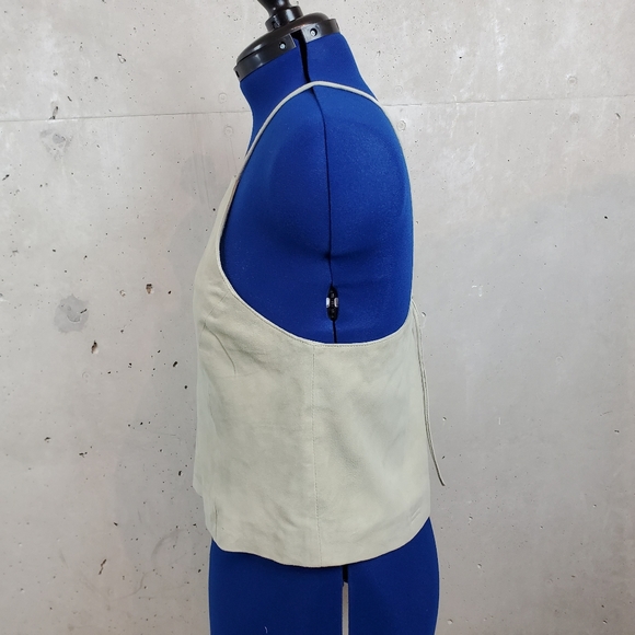 Walter Baker cream suede halter top size large - Picture 6 of 10